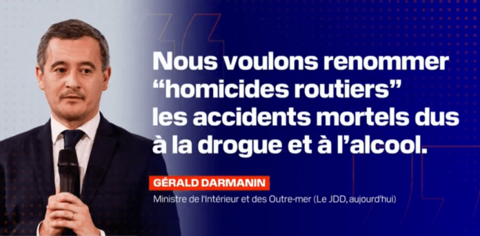 Darmanin drogue alcool permis de conduire